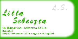 lilla sebeszta business card